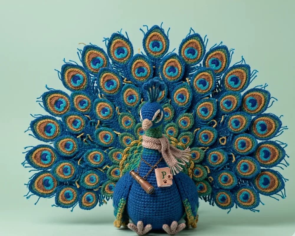Sherloq Content Agent peacock illustration