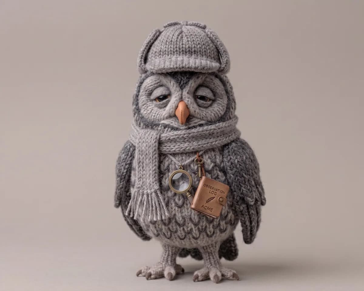 Sherloq ICP Agent owl illustration