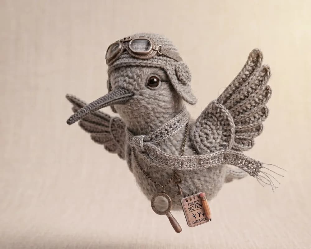 Sherloq Signal Agent bird illustration